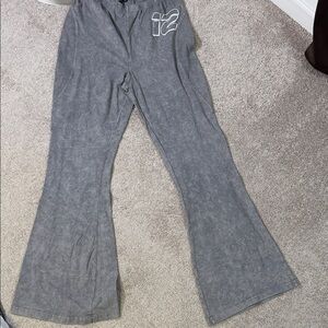 Fashion Nova Gray Flared Leggings